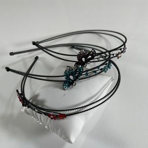 Three Piece Butterfly & Floral Headbands Bundle